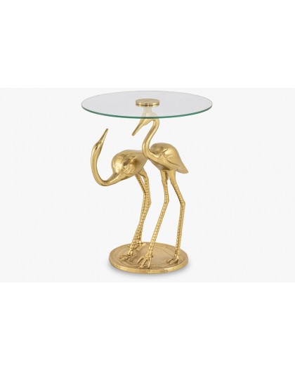 STOLIK KAWOWY WILDLIFE CRANE 40 CM ZŁOTY