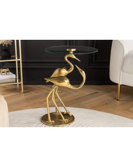 STOLIK KAWOWY WILDLIFE CRANE 40 CM ZŁOTY