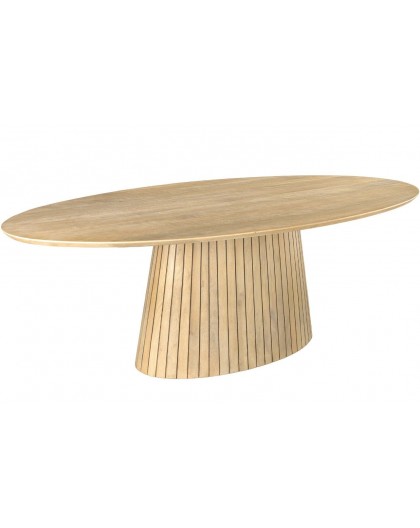 STÓŁ ART DECO 220 CM MANGO BIELONY