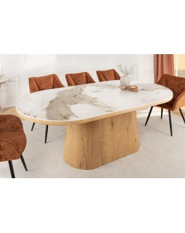 ST&Oacute;Ł UNIQUE III 200 CM CERAMICZNY BIAŁY