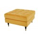 PUF COZY VELVET 80X80 CM MUSZTARDOWY WELUR
