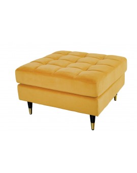 PUF COZY VELVET 80X80 CM MUSZTARDOWY WELUR