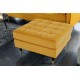 PUF COZY VELVET 80X80 CM MUSZTARDOWY WELUR