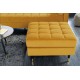 PUF COZY VELVET 80X80 CM MUSZTARDOWY WELUR