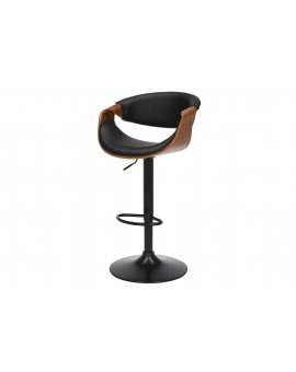 HOKER OBROTOWY ORGANIC EKOSKÓRA CZARNA