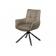 KRZESŁO OBROTOWE SIGNATURE TAUPE SKÓRA