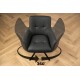 KRZESŁO OBROTOWE SIGNATURE CZARNA SKÓRA