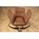 KRZESŁO OBROTOWE SIGNATURE BRĄZOWA SKÓRA