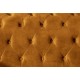 SOFA CHESTERFIELD 3-OSOBOWA MUSZTARDOWY WELUR