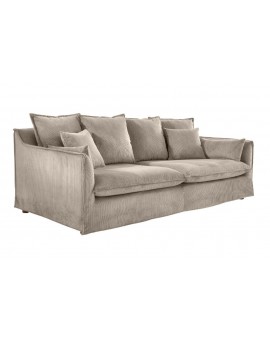 SOFA HEAVEN 202X105 CM SZTRUKS SZAROBEŻOWY