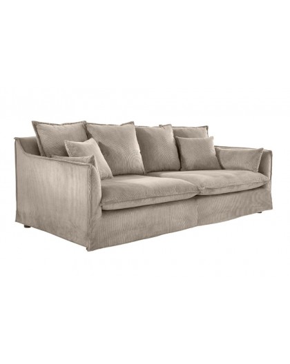 SOFA HEAVEN 202X105 CM SZTRUKS SZAROBEŻOWY