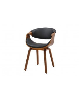 KRZESŁO ORGANIC EKOSKÓRA CZARNA