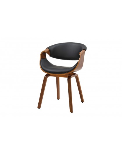 KRZESŁO ORGANIC EKOSKÓRA CZARNA