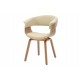 KRZESŁO ORGANIC II EKOSKÓRA BEŻOWA