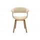 KRZESŁO ORGANIC II EKOSKÓRA BEŻOWA