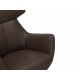 FOTEL OBROTOWY VOGUE EKOSKÓRA BRĄZOWA