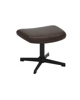 PODNÓŻEK OBROTOWY VOGUE EKOSKÓRA BRĄZOWY