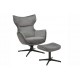 FOTEL OBROTOWY VOGUE SZARY
