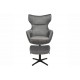 FOTEL OBROTOWY VOGUE SZARY