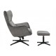 FOTEL OBROTOWY VOGUE SZARY