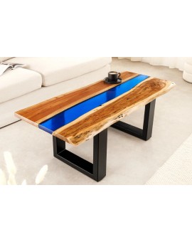 STOLIK KAWOWY LIQUID 110X50 CM AKACJA