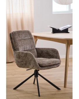 KRZESŁO OBROTOWE EDGAR BRĄZOWY