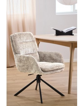 KRZESŁO OBROTOWE EDGAR BEŻOWY