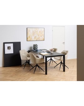 ST&Oacute;Ł BRENTFORD 200X90 CM CZARNA CERAMIKA