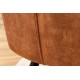KRZESŁO TURIN BRĄZOWY WELUR