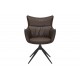 KRZESŁO OBROTOWE VOGUE EKOSKÓRA BRĄZOWE