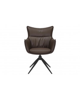 KRZESŁO OBROTOWE VOGUE EKOSKÓRA BRĄZOWE