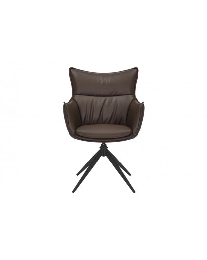 KRZESŁO OBROTOWE VOGUE EKOSKÓRA BRĄZOWE
