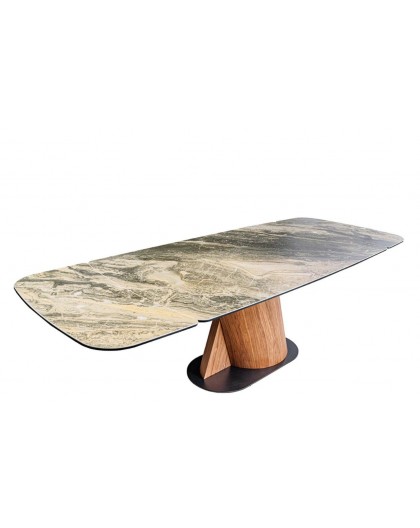 STÓŁ ELEMENTS 180-260/100 CM CERAMICZNY BEŻOWO-SZARY