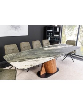 ST&Oacute;Ł ELEMENTS 180-260/100 CM CERAMICZNY SZARO-BRĄZOWY