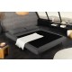 SOFA ROZKŁADANA SMART MULTIFUNCTION SZTRUKS SZARA