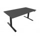 REGULOWANE BIURKO BLACK DESK 140X60 CM ANTRACYT