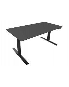 REGULOWANE BIURKO BLACK DESK 140X60 CM ANTRACYT