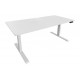 REGULOWANE BIURKO WHITE DESK 140X60 CM BIAŁE