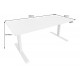 REGULOWANE BIURKO WHITE DESK 140X60 CM BIAŁE