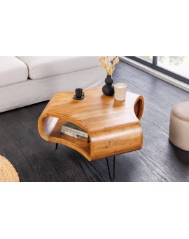 STOLIK KAWOWY ORGANIC LIVING 70 CM AKACJA MIODOWA