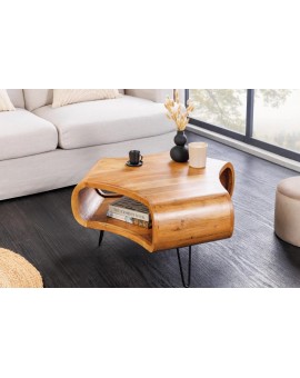 STOLIK KAWOWY ORGANIC LIVING 90 CM AKACJA MIODOWA