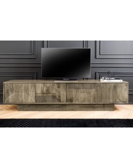 SZAFKA RTV ART DECO II 200X38 CM MANGO SZARE