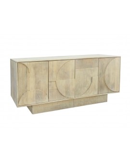 KOMODA ART DECO II 170X38 CM MANGO BIELONE