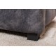 ŁÓŻKO PARIS CHESTERFIELD 180X200 CM WELUR SZARY