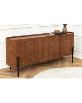 KOMODA ADLON 177X38 CM MANGO BRĄZOWA