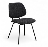 KRZESŁO SOFIA BOUCLE CZARNE
