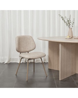 KRZESŁO SOFIA BOUCLE BEŻOWE