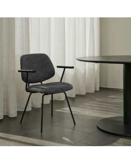 KRZESŁO SOFIA II BOUCLE CZARNE