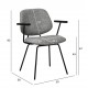 KRZESŁO SOFIA II BOUCLE SZARE