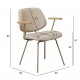 KRZESŁO SOFIA II BOUCLE BEŻOWE